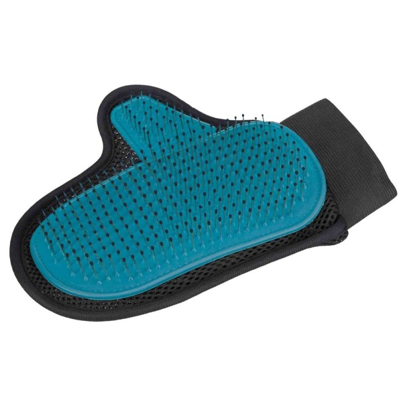 Fur care glove, wire bristles with tips, 18 × 24 cm Fur care glove, wire bristles with tips, 18 × 24 cm