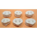 Treat for dogs, pigs noses white 5pc dog treat