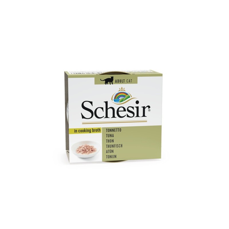 Tuna in cooking broth 70g wet food for cats, Schesir Tuna in cooking broth 70g wet food for cats, Schesir