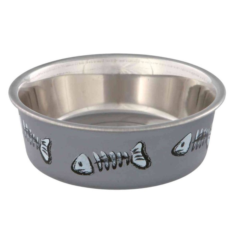 Stainless steel bowl with plastic coating, 0.25 l/ø 12 cm Stainless steel bowl with plastic coating, 0.25 l/ø 12 cm