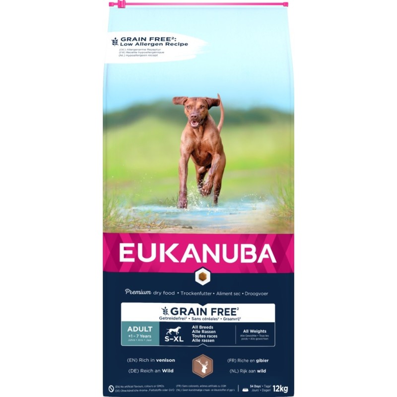 Adult venison all breeds grainfree 12 kg, Eukanuba Adult venison all breeds grainfree 12 kg, Eukanuba