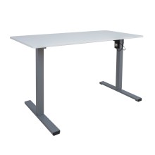 Desk ERGO OPTIMAL with 1 motor 120x60cm, white/grey