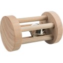 Toy for cats Playing roll with bell, wood, ø 3.4 × 6 cm