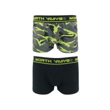 Boxers North Ways Narcis 1709 camouflage/neon, size L