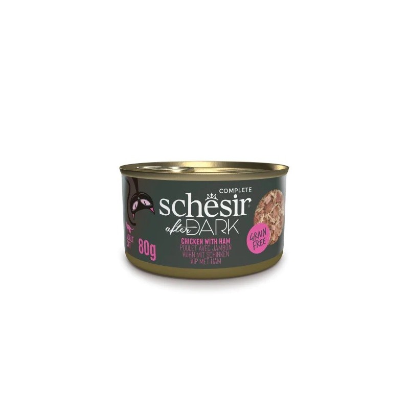 After Dark chicken + ham wet food for cats 80g, Schesir