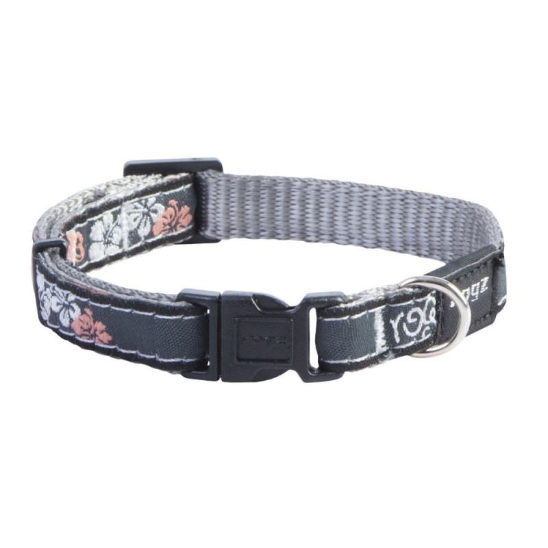 Dog collar Jelly Beam collar coral island silver 11mm/20-31cm, Rogz Dog collar Jelly Beam collar coral island silver 11mm/20-31cm, Rogz