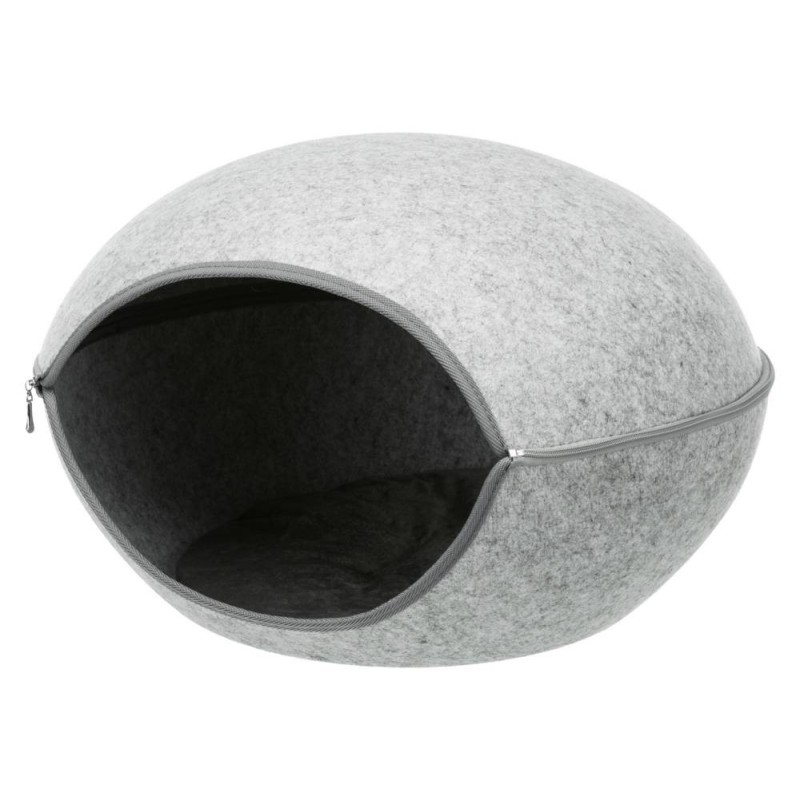 Luna cuddly cave, felt, 58 × 39 × 54 cm, light grey Luna cuddly cave, felt, 58 × 39 × 54 cm, light grey