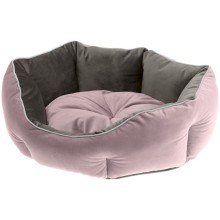 Dog bed Queen 60 60x46x20cm pink/grey