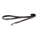 Fancy dress medium 16mm scooter fixed dog lead, multi bone design, Rogz