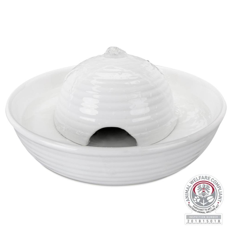 Drinking fountain Vital Flow Mini, ceramic, 0.8 l, white Drinking fountain Vital Flow Mini, ceramic, 0.8 l, white
