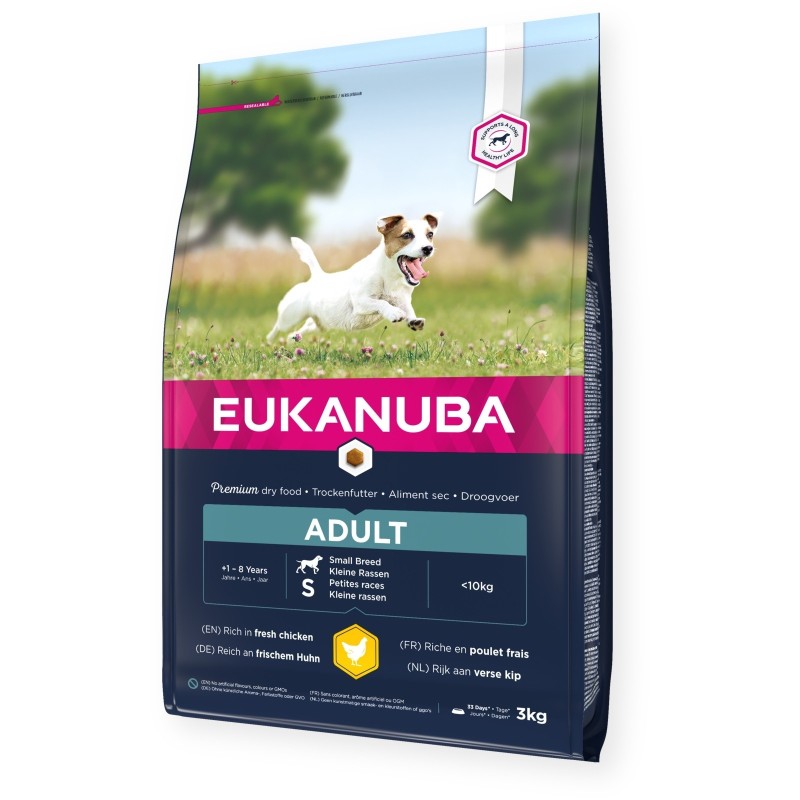 Adult chicken for small dogs 3 kg, Eukanuba Adult chicken for small dogs 3 kg, Eukanuba