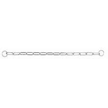 Long link choke chain, chrome, 62 cm/4.0 mm