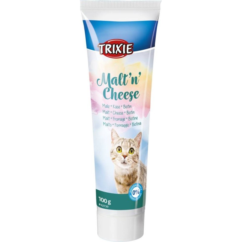 Malt and cheese paste for cats against hairballs 100g, Trixie Malt and cheese paste for cats against hairballs 100g, Trixie