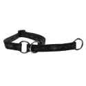 Alpinist large 20mm k2 web half-check dog collar, black design, Rogz