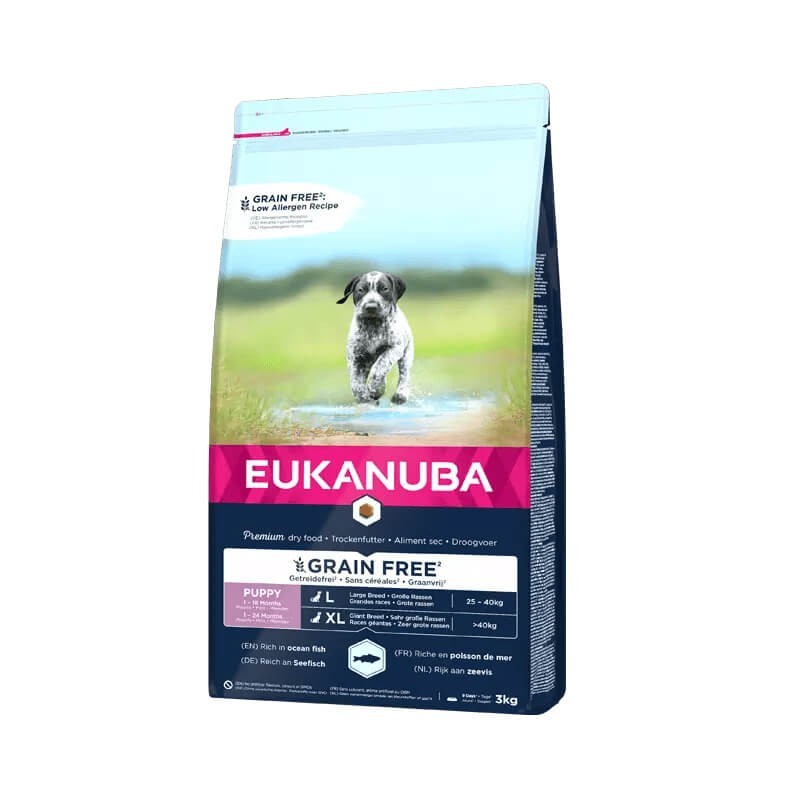 Puppy ocean fish for large dogs grainfree 3 kg, Eukanuba Puppy ocean fish for large dogs grainfree 3 kg, Eukanuba