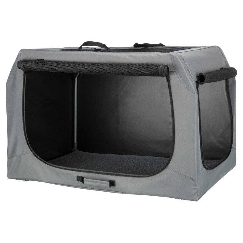 Cage Easy Mobile Kennel, M-L: 95 × 63 × 69 cm, grey