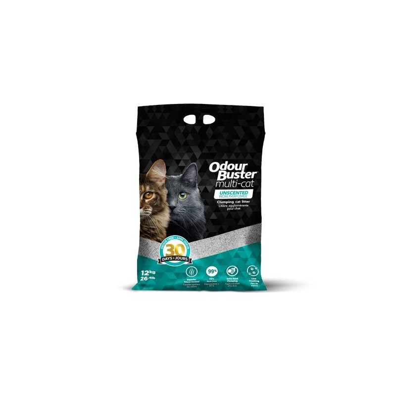 Cat litter, odour buster multi-cat 12kg Cat litter, odour buster multi-cat 12kg