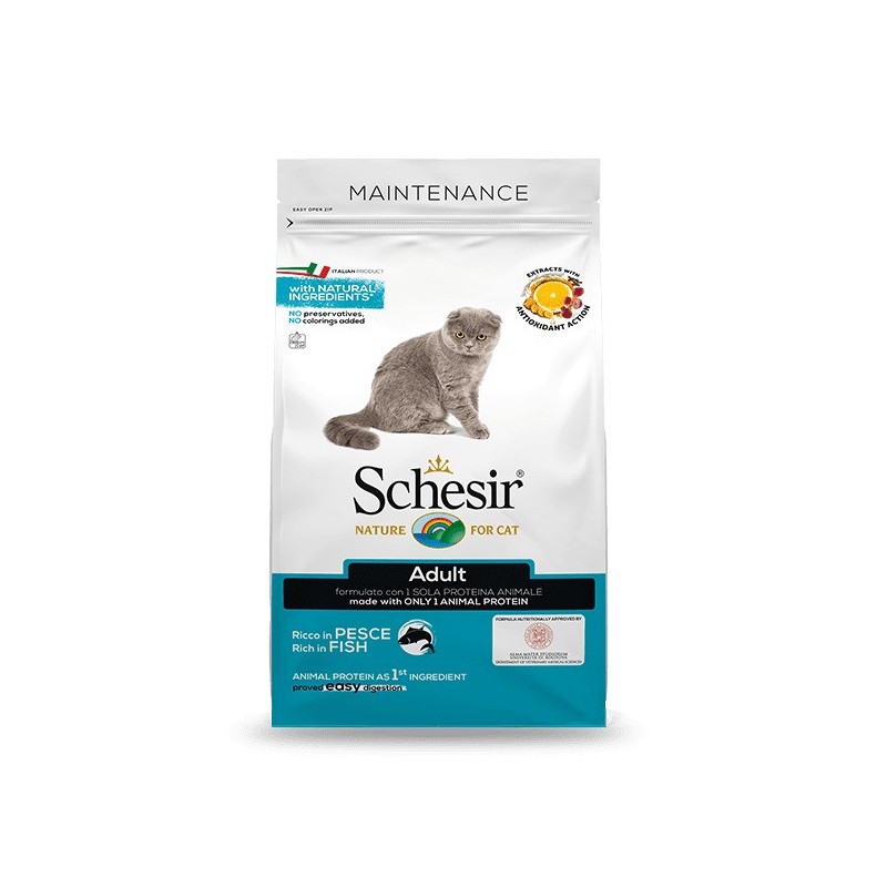 With fish 1.5kg dry cat food, Schesir
