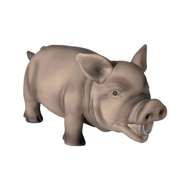Toy for dogs Pig, original animal sound, latex, 21 cm Toy for dogs Pig, original animal sound, latex, 21 cm