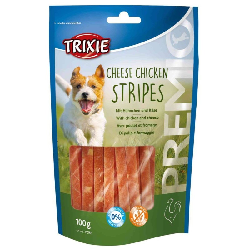 Treat for dogs Premio cheese chicken stripes, 100 g Treat for dogs Premio cheese chicken stripes, 100 g