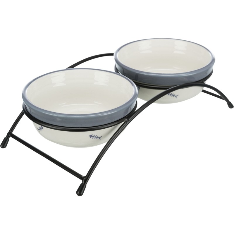 Set of ceramic bowls with raised base Eat on Feet, 2 × 0.3 l/ø 12 cm