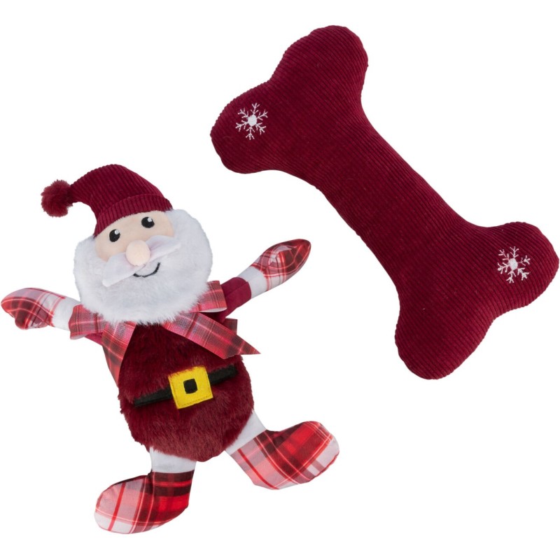 Xmas gift set, plush/fabric, 30 cm Xmas gift set, plush/fabric, 30 cm