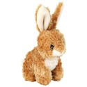 Rabbit, plush, toy for dogs, 15 cm, random color