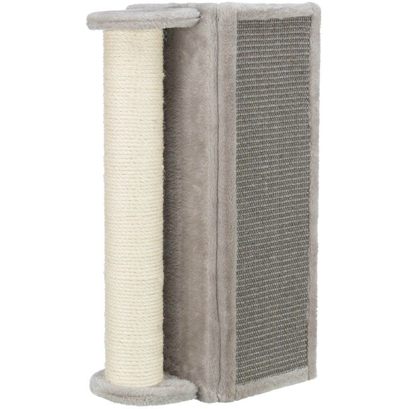 Scratching board for corners with post, 19 × 58 × 19 cm, grey Scratching board for corners with post, 19 × 58 × 19 cm, grey