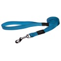 Utility large 20mm fanbelt fixed dog lead, turquoise reflective, Rogz