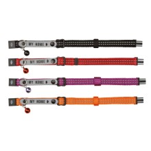 Cat collar My Home orange/reflect