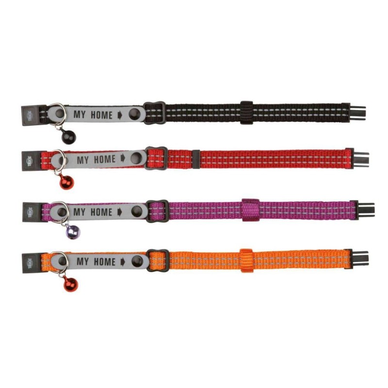 Cat collar My Home orange/reflect Cat collar My Home orange/reflect