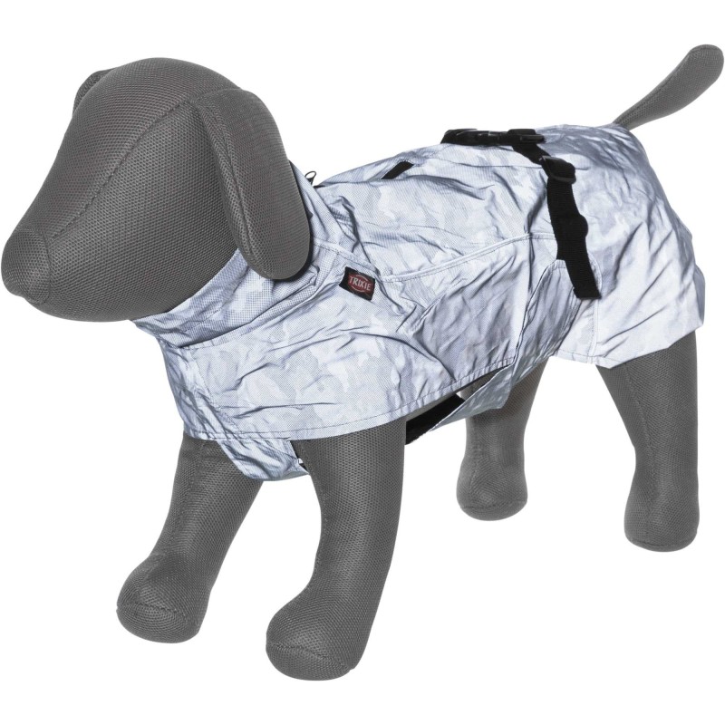 Lunas raincoat, reflective, XS: 30 cm, silver blue Lunas raincoat, reflective, XS: 30 cm, silver blue