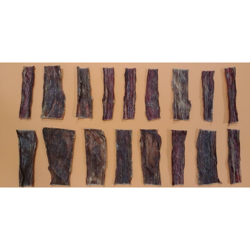 Treat for dogs flat beef gullet 500g Treat for dogs flat beef gullet 500g