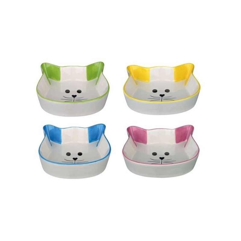 Ceramic bowl for cats 250ml/12cm, random 1 pcs.