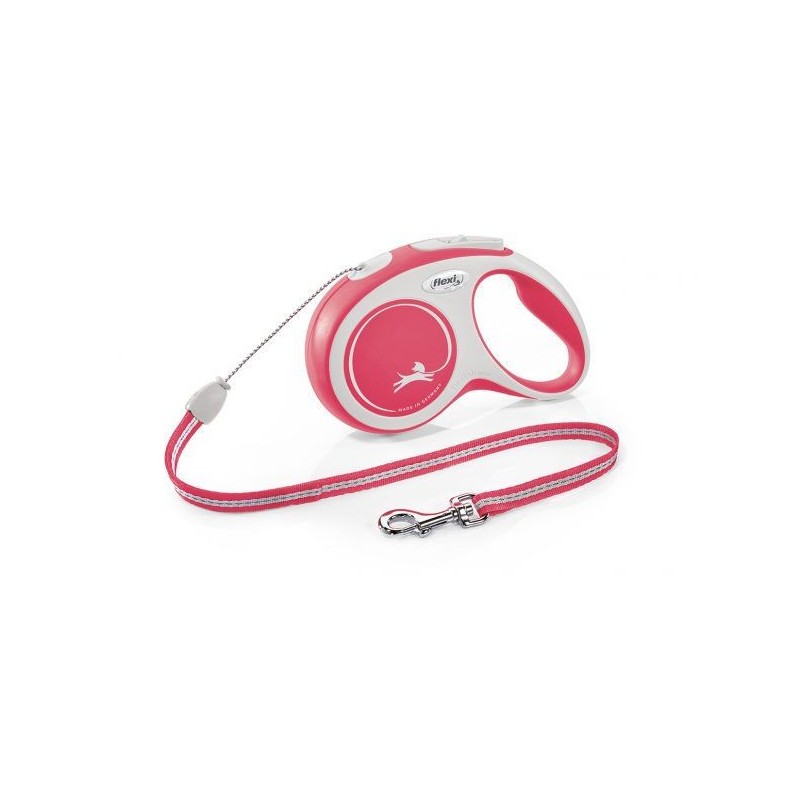 Walking leash New Comfort S cord 8m red, Flexi
