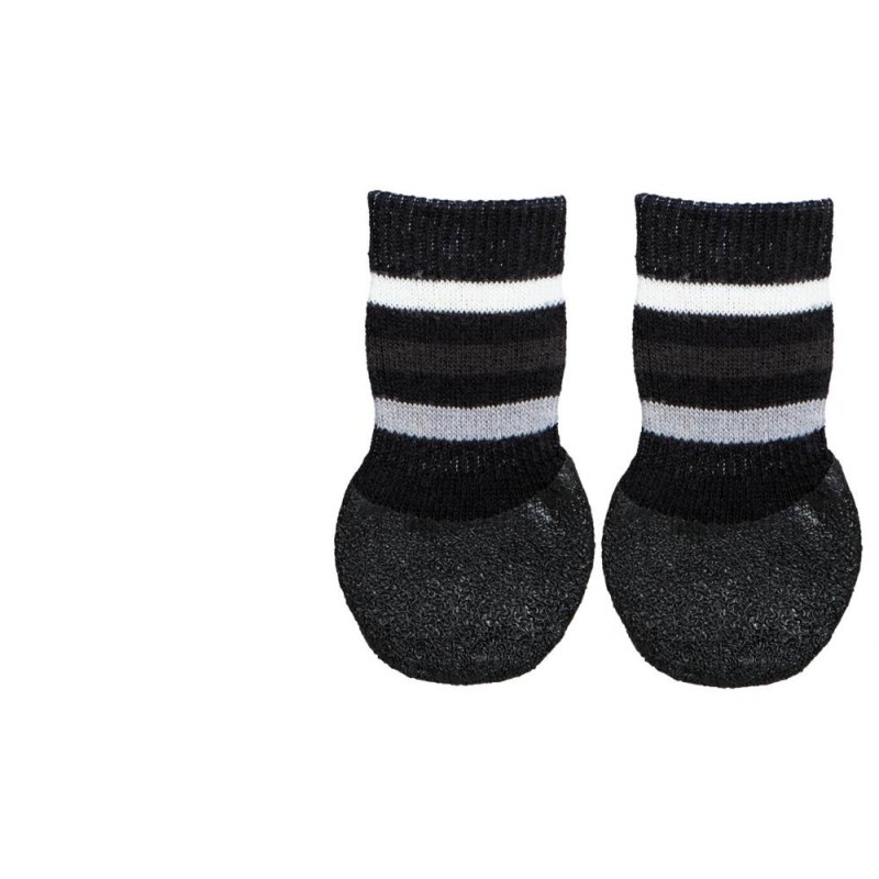 Dog socks, non-slip, S–M, 2 pcs., black Dog socks, non-slip, S–M, 2 pcs., black