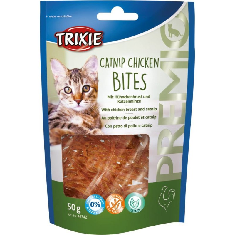 Treat for cats Premio Catnip chicken bites, 50 g Treat for cats Premio Catnip chicken bites, 50 g