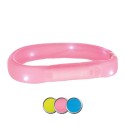 Safety collar Flash light band USB L-XL 70cm/18mm green