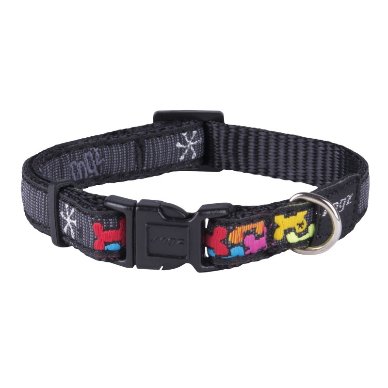 Jelly halsband Multi Bone 11mm/20-31cm, Rogz Jelly halsband Multi Bone 11mm/20-31cm, Rogz