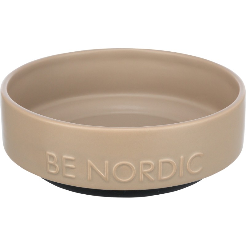 Be nordic bowl, ceramic/rubber, 0.5 l/ø 16 cm, taupe, Trixie Be nordic bowl, ceramic/rubber, 0.5 l/ø 16 cm, taupe, Trixie