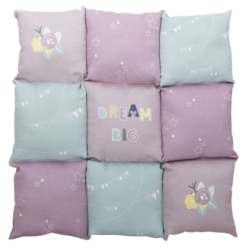 Junior patchwork lying mat, 60 × 60 cm, light lilac/mint/pink, Trixie Junior patchwork lying mat, 60 × 60 cm, light lilac/mint/pink, Trixie