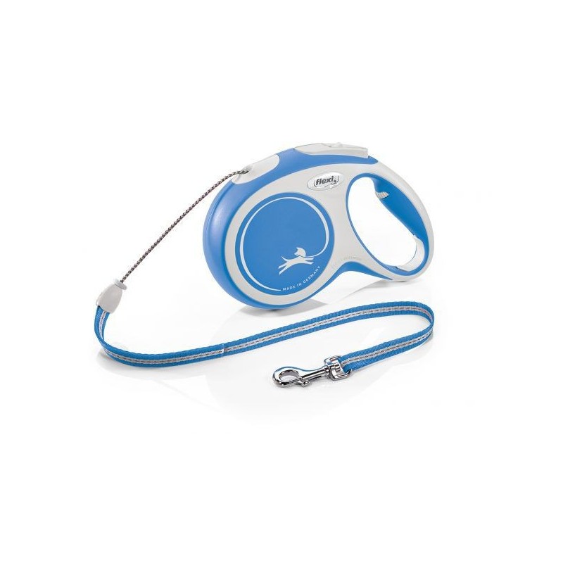 Walking leash New Comfort M cord 8m blue, Flexi Walking leash New Comfort M cord 8m blue, Flexi