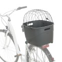Bicycle basket for bike racks, plastic/metal, 36 × 47 × 46 cm, grey