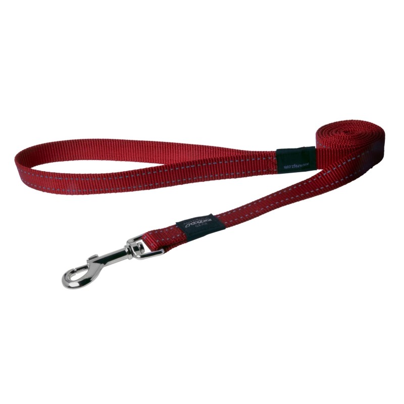 Utility extra large 25mm lumberjack fixed dog lead, red reflective, Rogz Utility extra large 25mm lumberjack fixed dog lead, red reflective, Rogz
