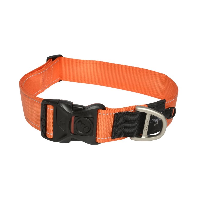 Classic collar 50-80cm/40mm orange, Rogz Classic collar 50-80cm/40mm orange, Rogz