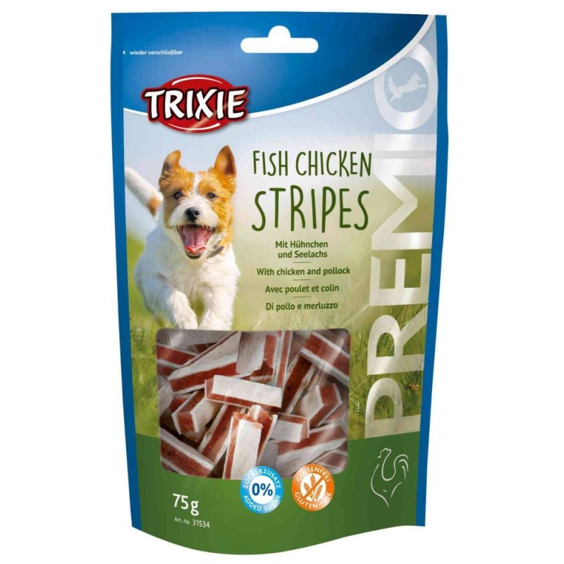 Premio fish chicken stripes, 75 g, treat for dogs Premio fish chicken stripes, 75 g, treat for dogs