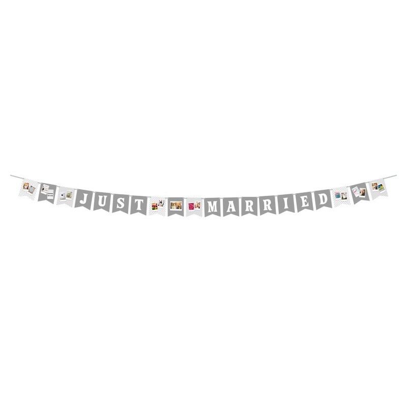 Fujifilm Instax photo garland Just Married Fujifilm Instax photo garland Just Married
