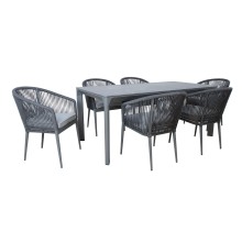 Garden furniture set CARVES table and 6 chairs
