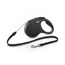 Walking leash New Classic cord 5m S black, Flexi