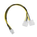 Кабель-адаптер питания 6pin/2molex cc-psu-6, Gembird
